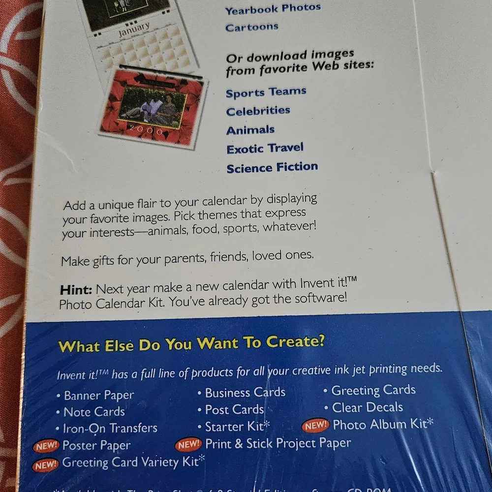 DIY calendar invent it NWT